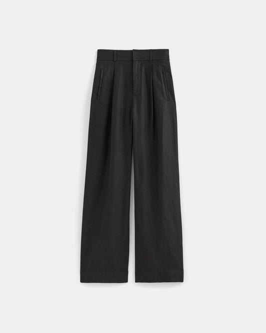 The Linen Way-High® Drape Pant  | Black