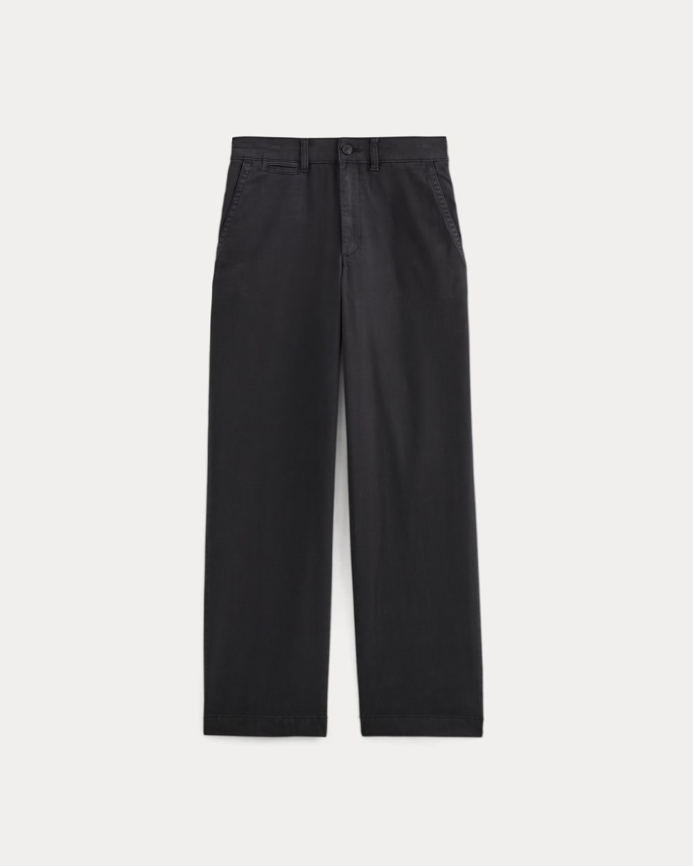 The Wide-Leg Chino | Black