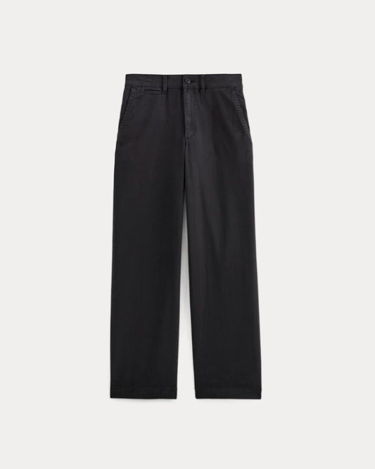 The Wide-Leg Chino | Black