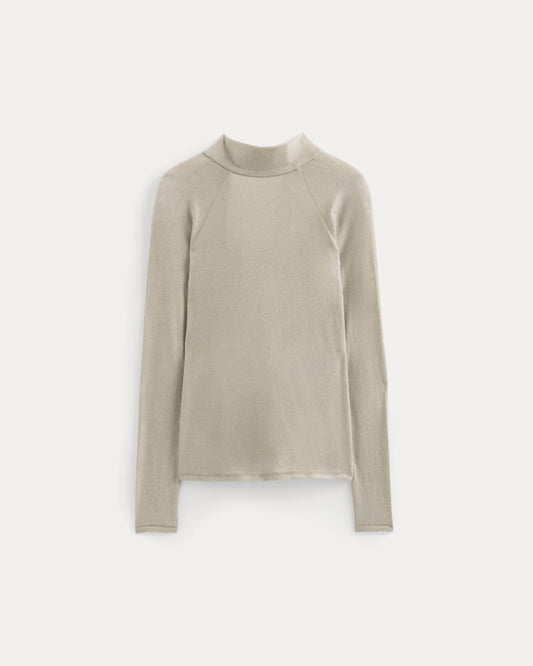 Tie-Neck Top in Butterluxe | Heather Wheat