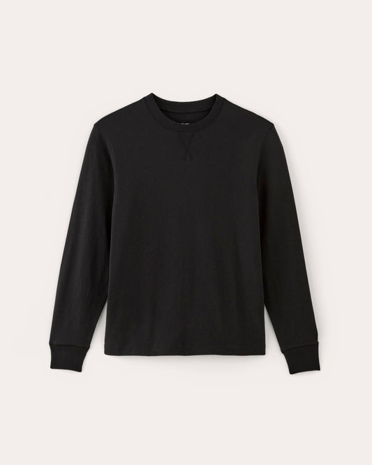 The Premium-Weight Relaxed Crew | Black