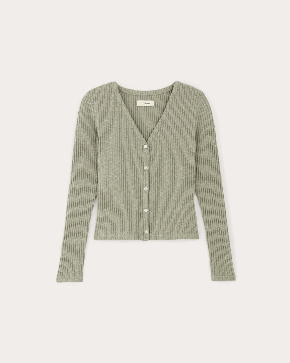 The Cozy Rib Cardigan | Sage Green