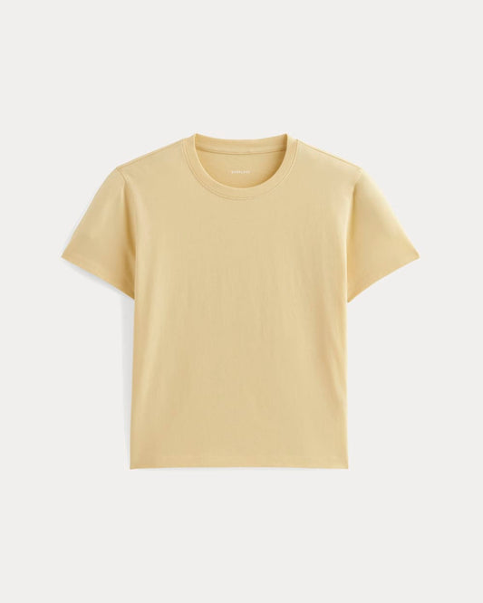 The Box-Cut Tee in Essential Cotton | Banana Crepe | No Pocket
