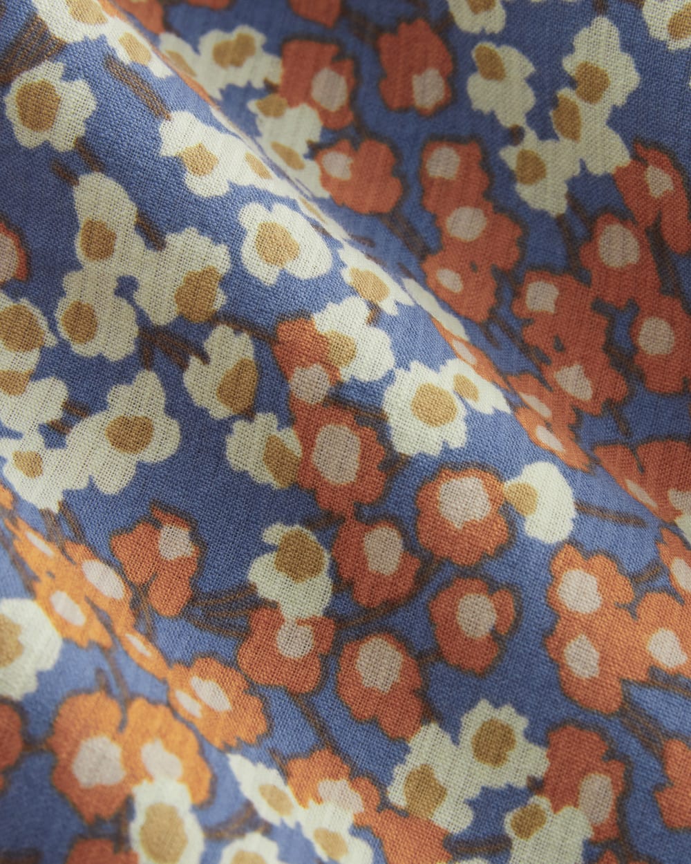 The Textured Resort Shirt | Soft Cobalt Floral