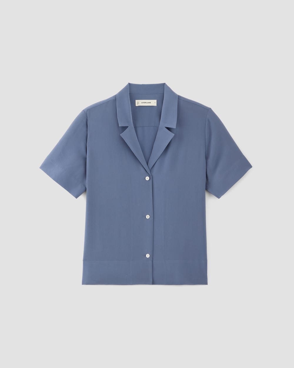 The Notch Shirt in Washable Silk | French Blue