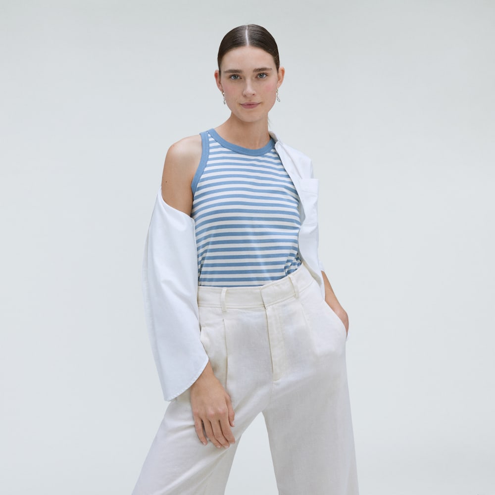 The Tank in Essential Cotton | Spring Lake / Canvas