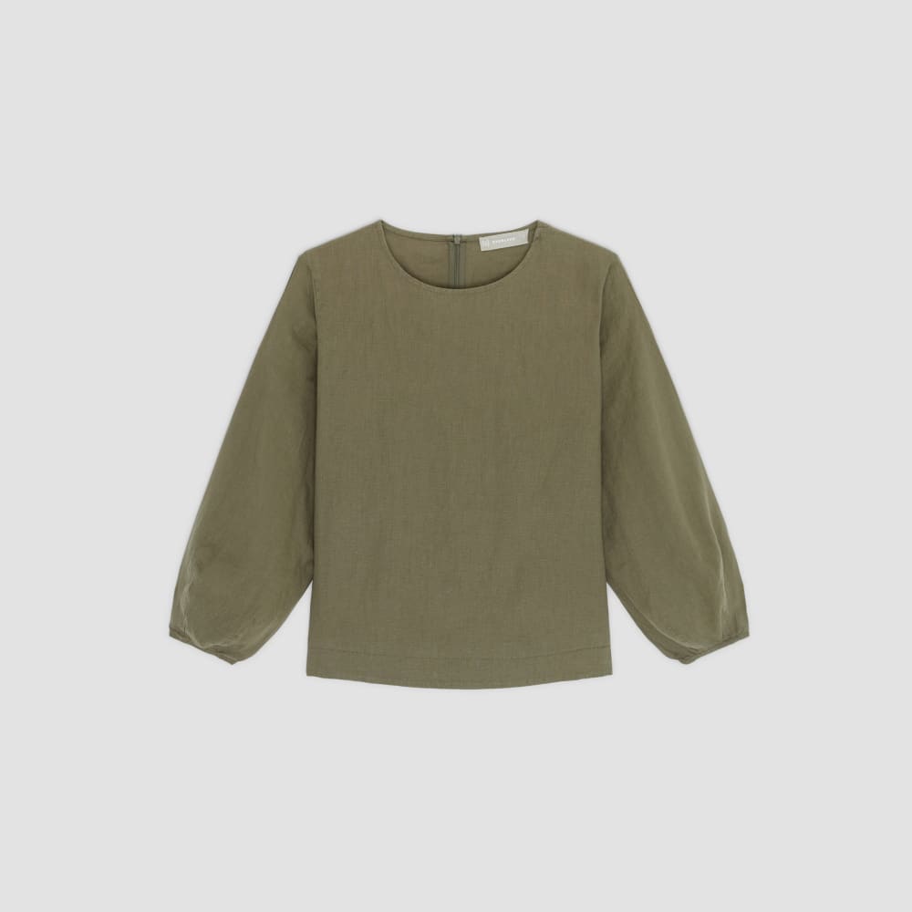 The Linen Long-Sleeve Top | Kalamata