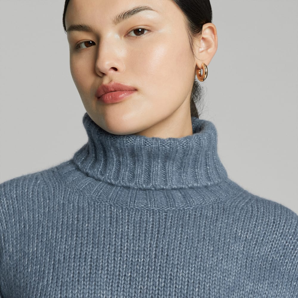 The Cloud Turtleneck | Faded Blue
