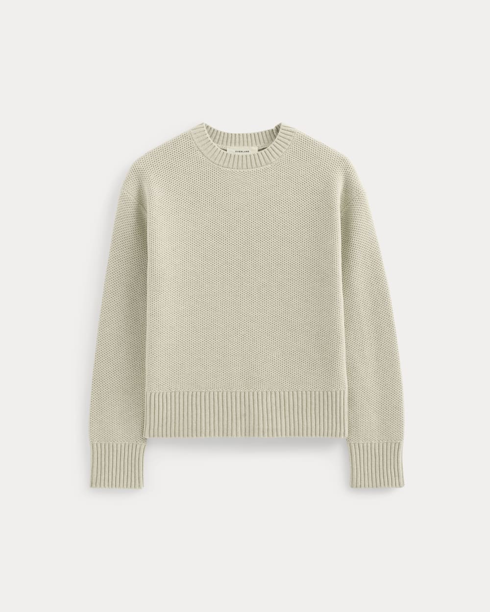The Cotton Honeycomb Square Crew | Heathered Oat