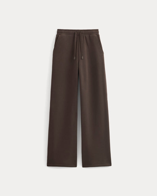 Luxe Fleece Wide-Leg Sweatpant | Dark Chocolate
