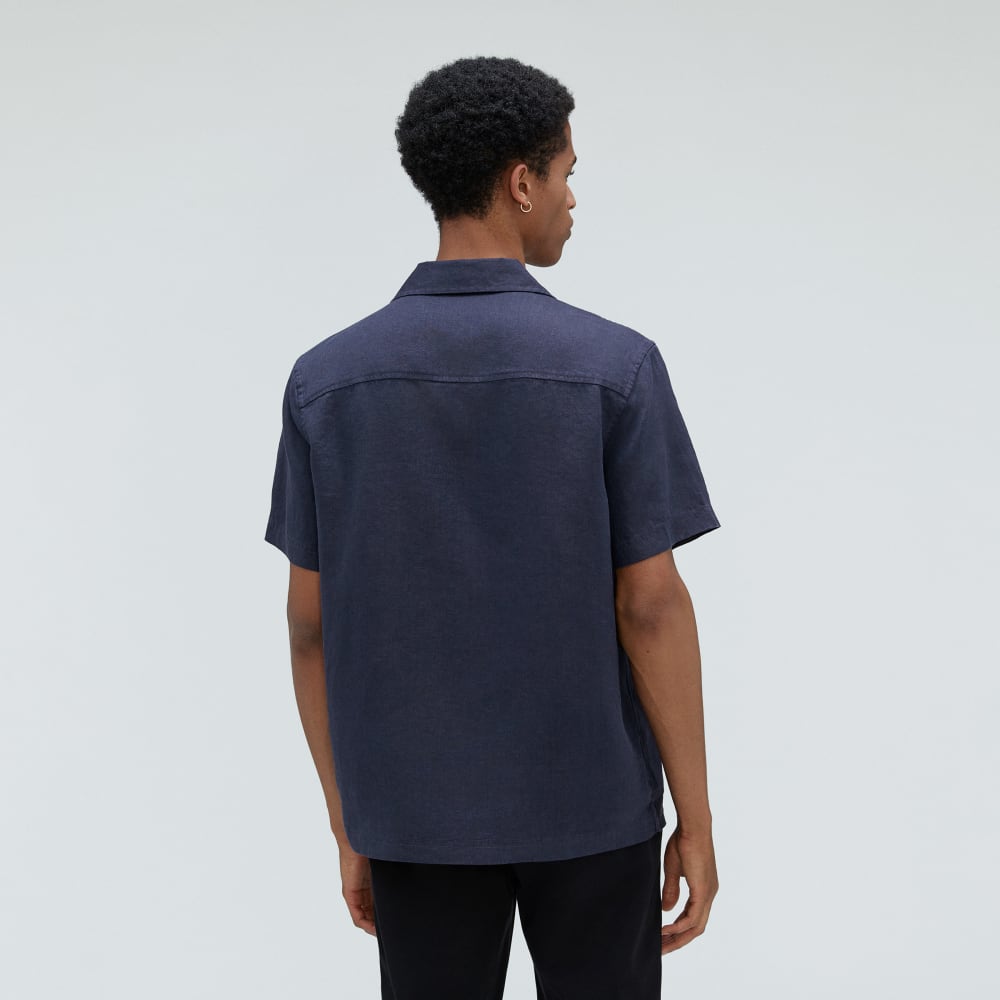 The Resort Shirt in Linen | Deep Navy