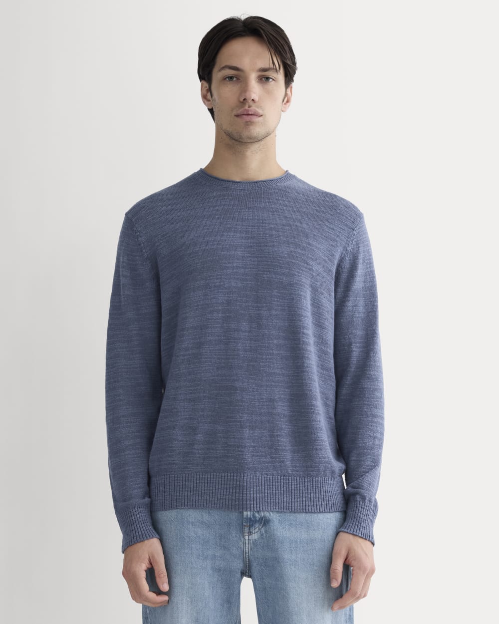 The Cotton Linen Pullover | Indigo