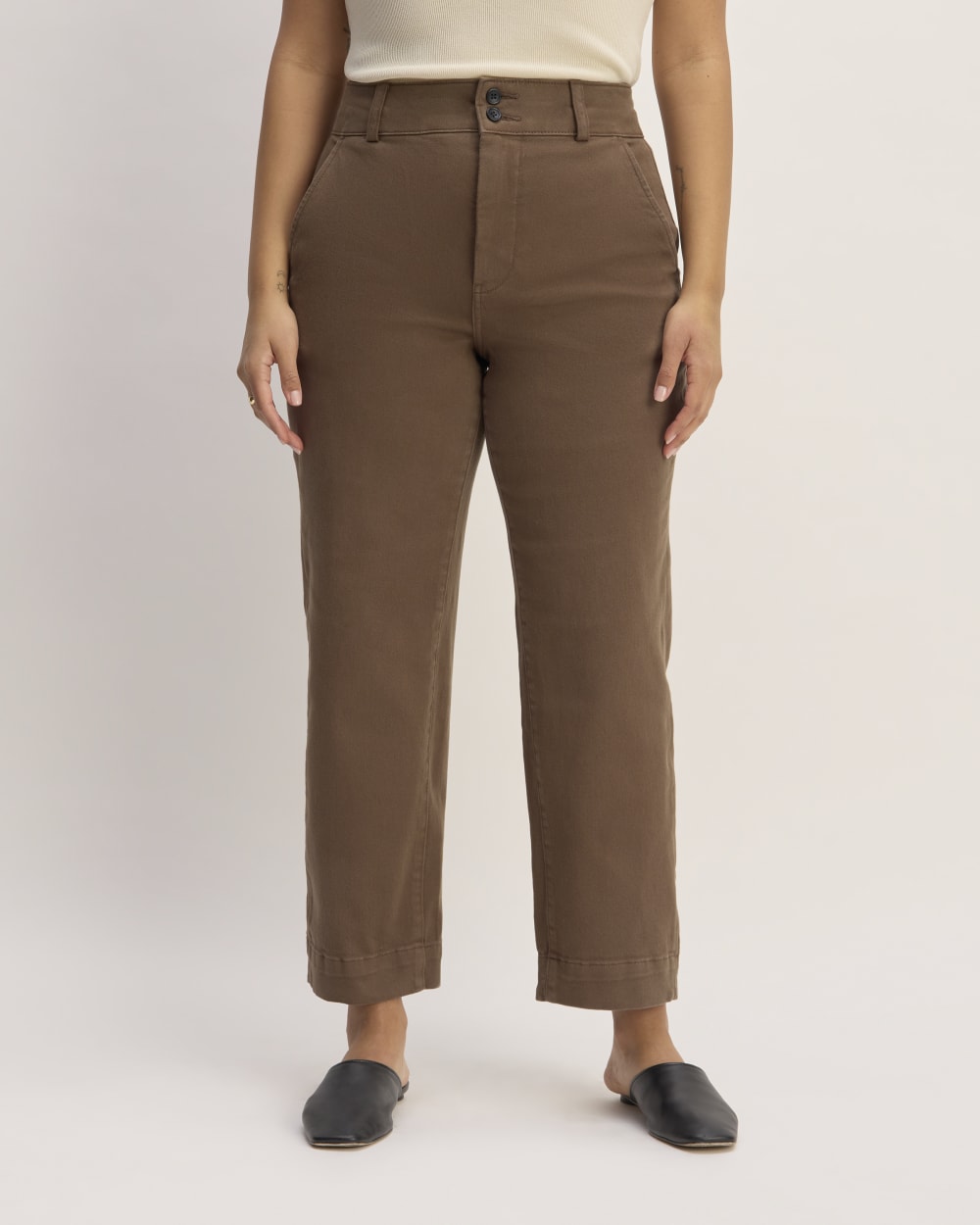 The Organic Straight-Leg Pant | Cocoa