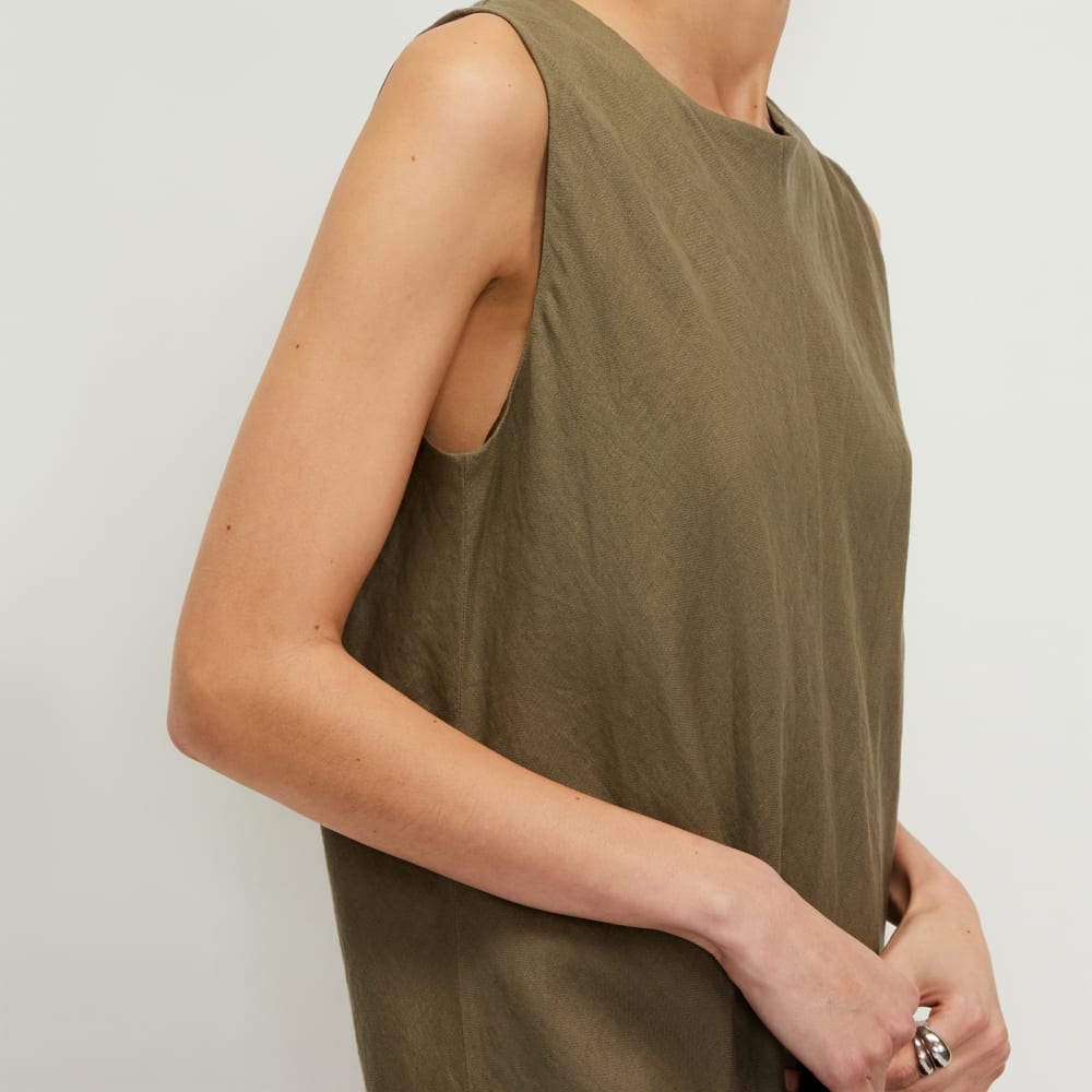 The Linen Bias Cut Dress | Kalamata