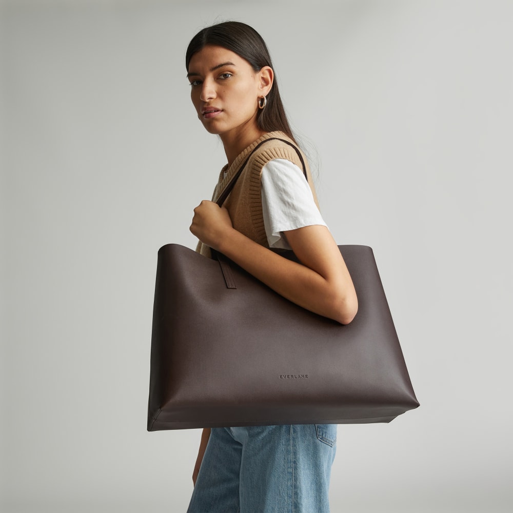 The New Day Market Tote | Chocolate