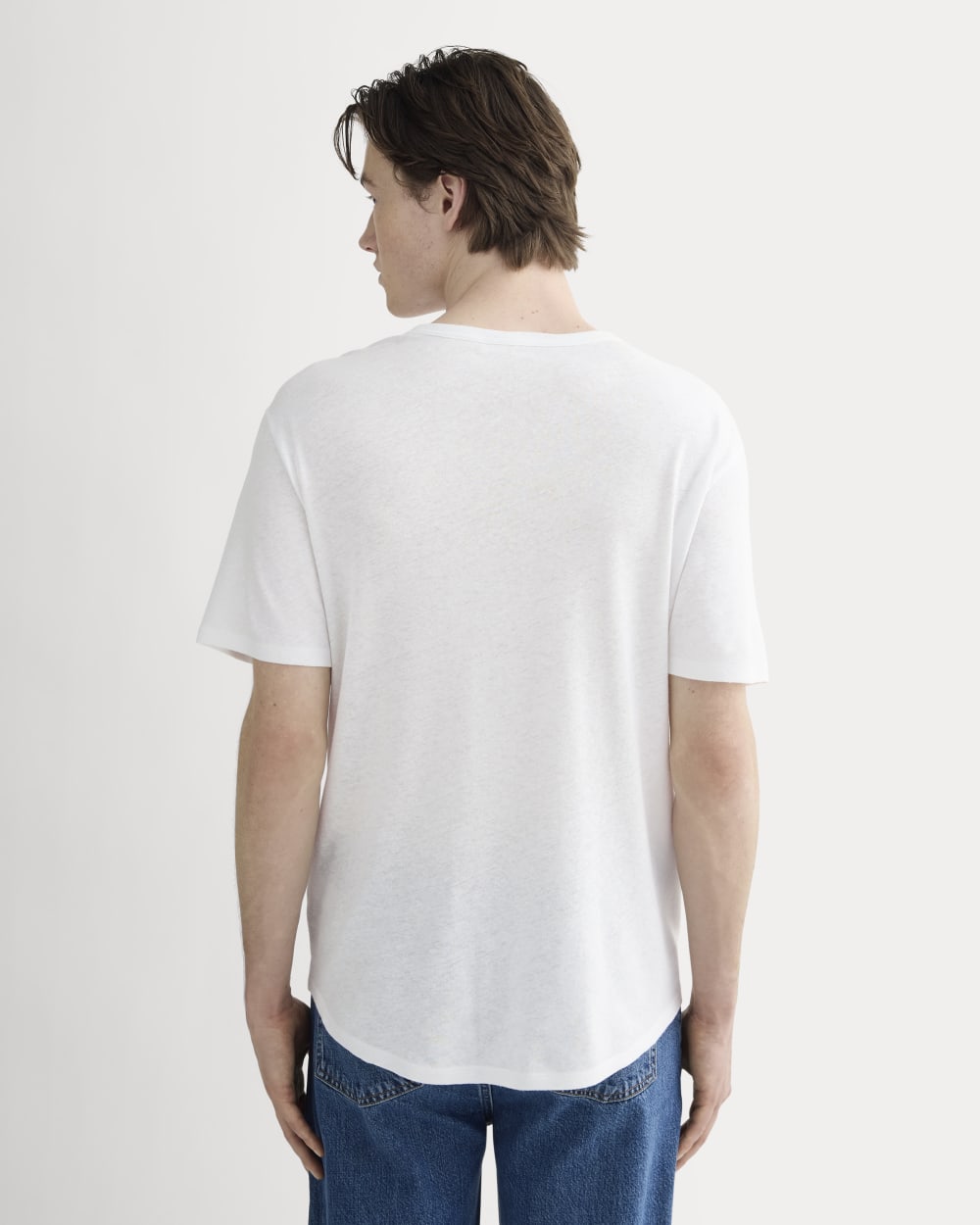 The Cotton Linen Tee | White