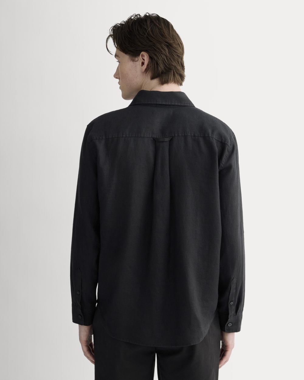 The Linen Utility Shirt | Black