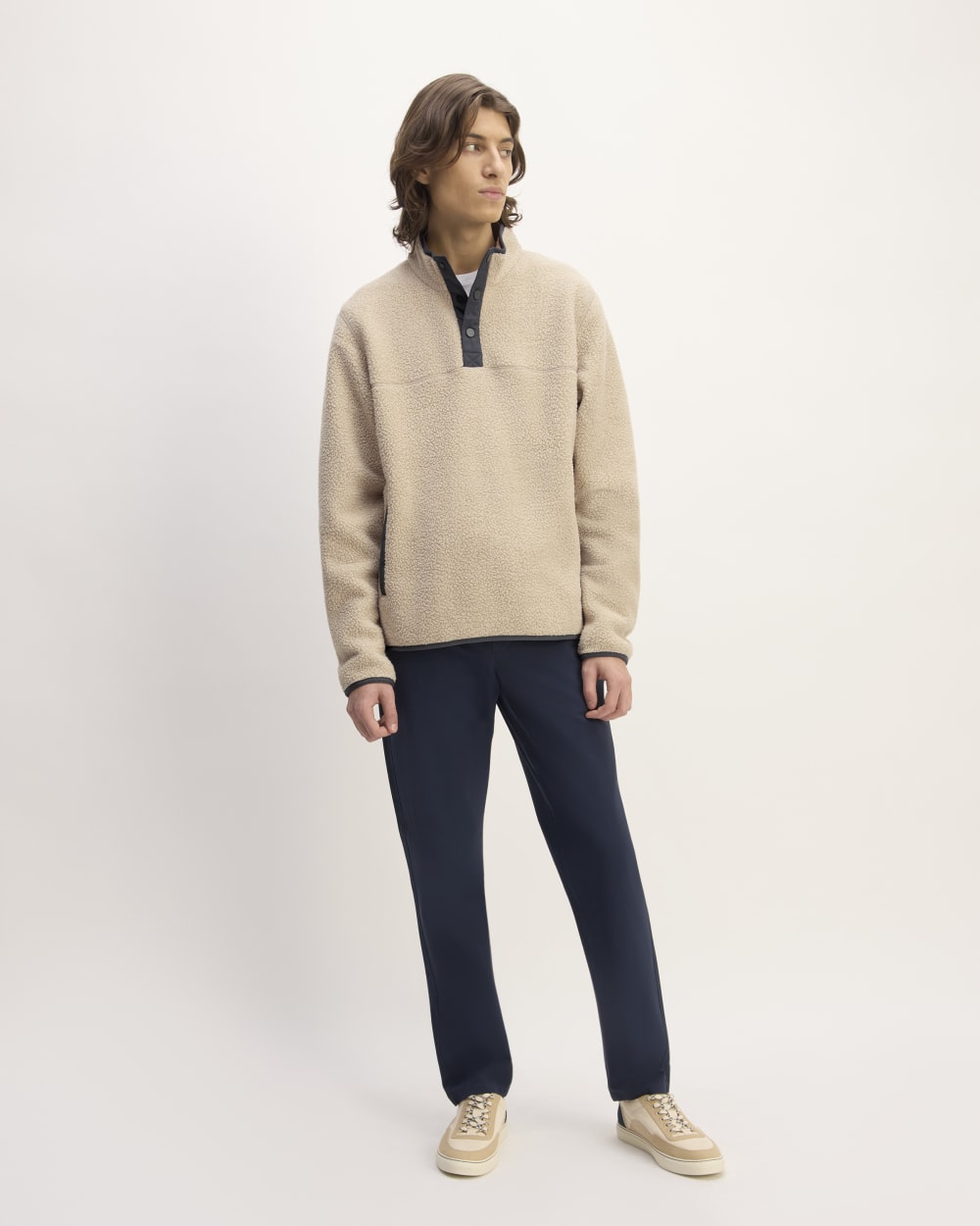 The ReNew Fleece Pullover | Oatmeal
