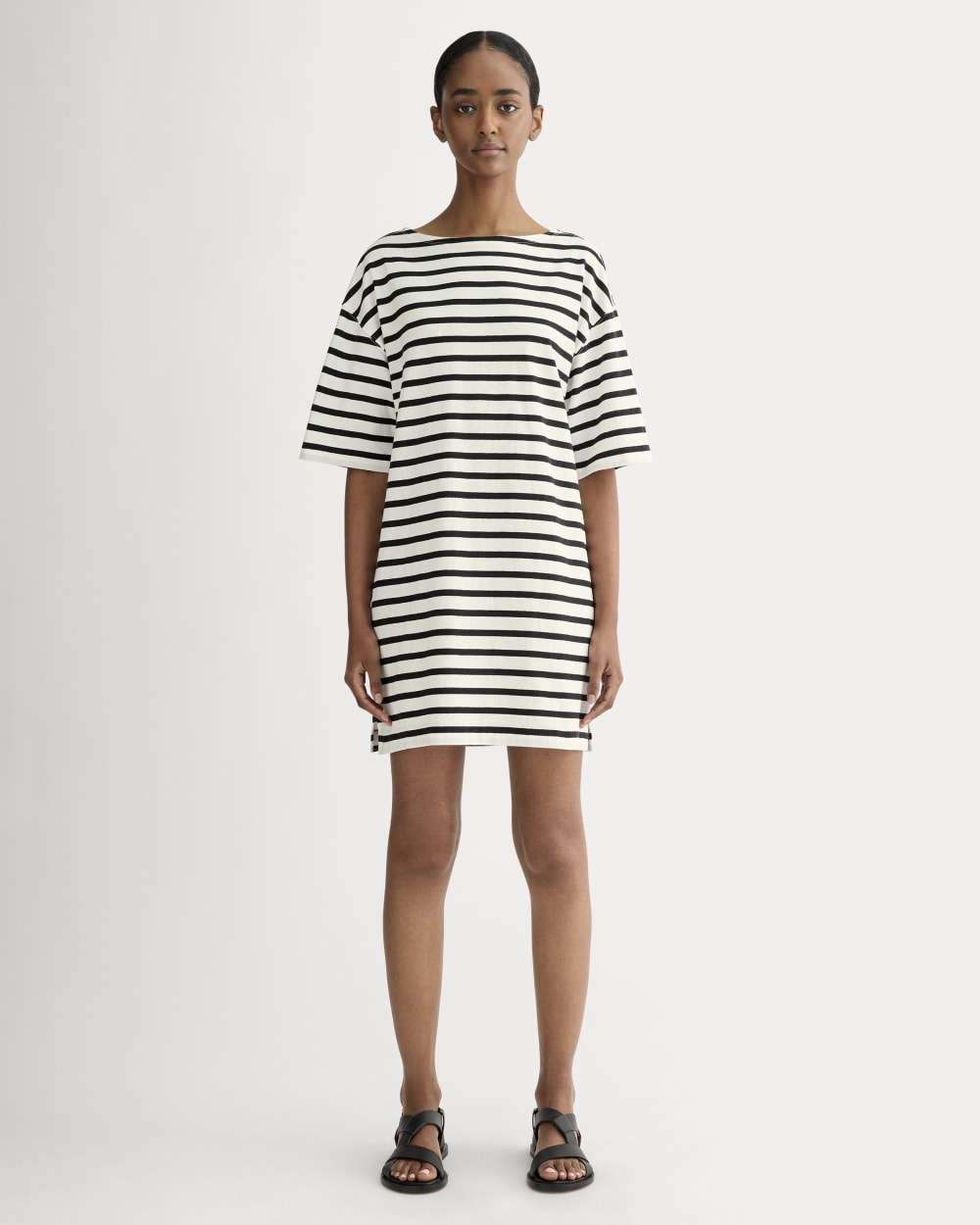 The Mariner Dress | Bone / Black