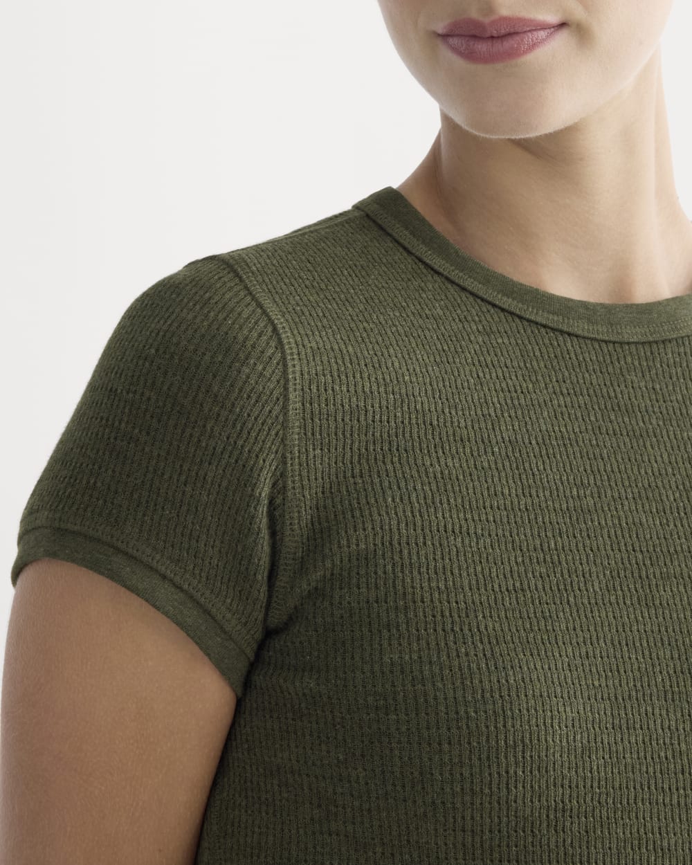 Shrunken Tee in Cozy Waffle | Heather Beech
