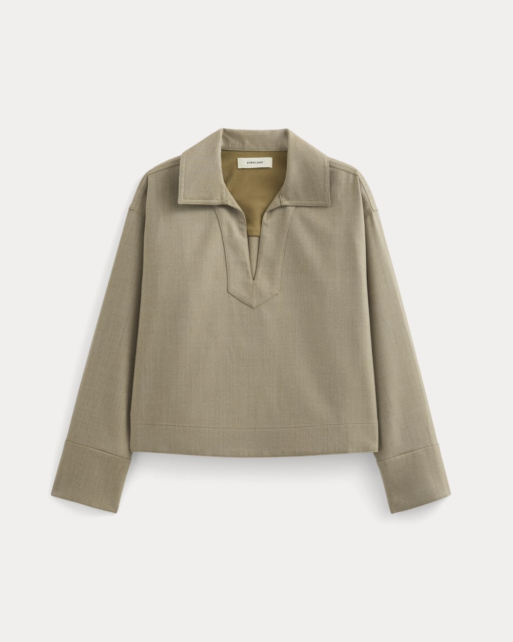 Overshirt in Tailor Twill | Light Taupe
