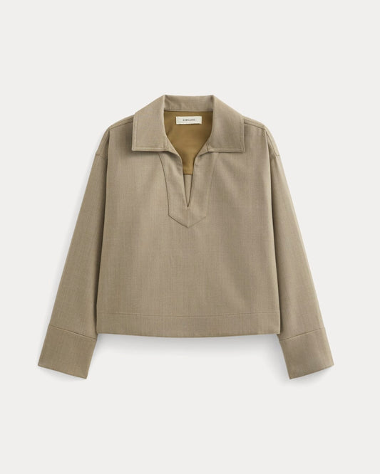 Overshirt in Tailor Twill | Light Taupe