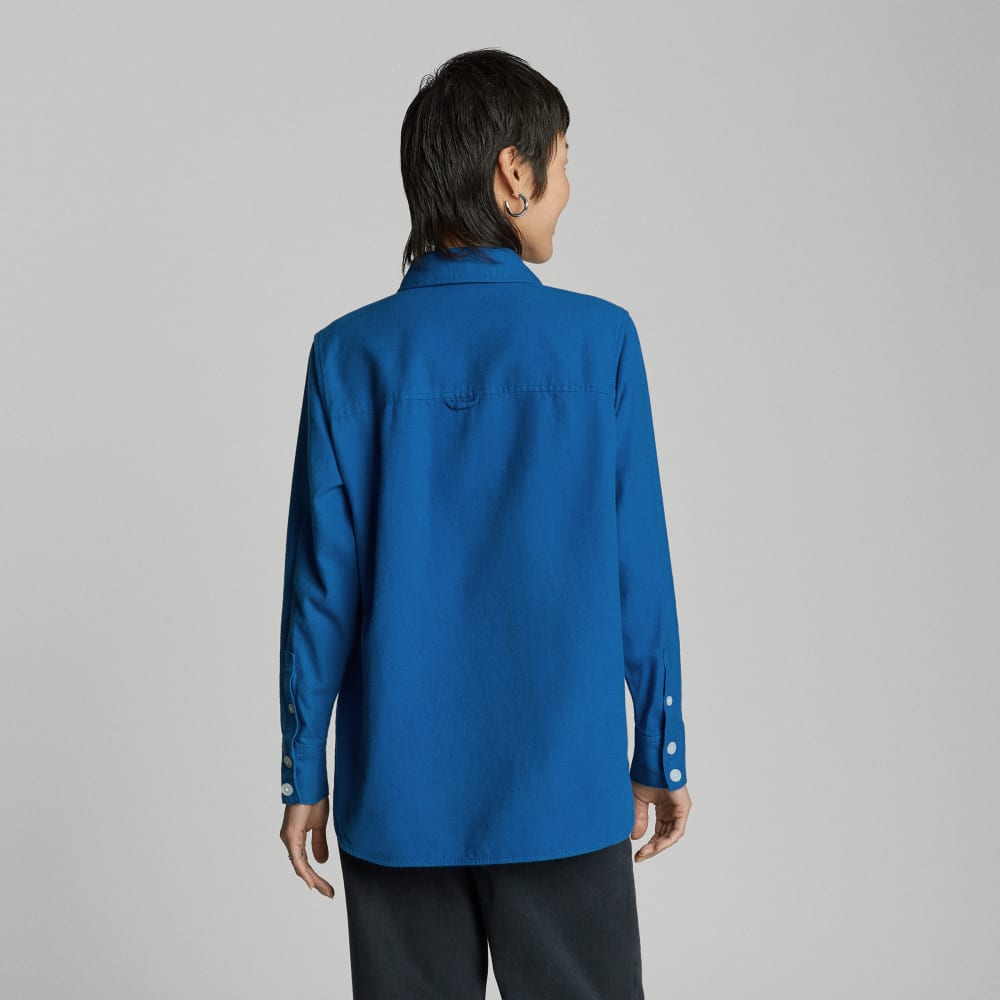 The Classic Cotton Flannel Shirt | Lapis Blue