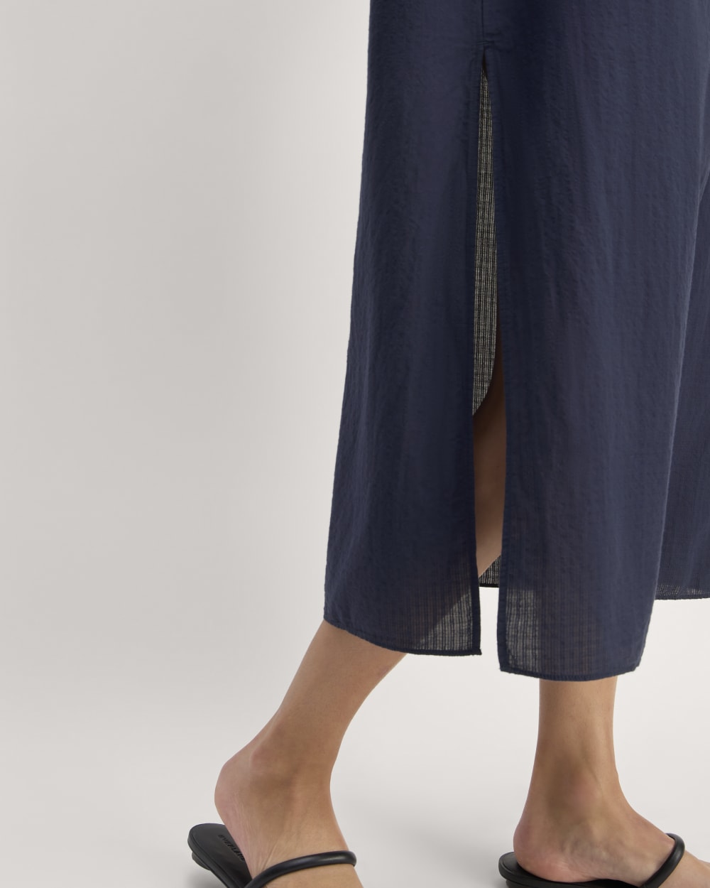 The Gauze Caftan Dress | Navy