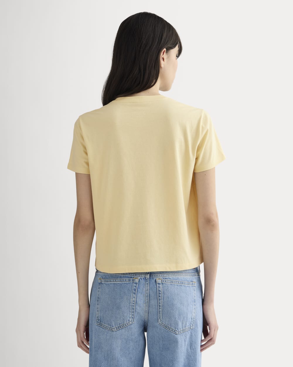 The Box-Cut Tee in Essential Cotton | Banana Crepe | No Pocket