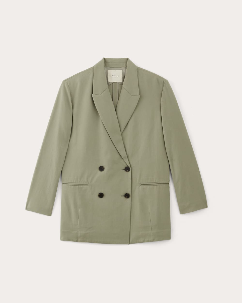 The Double-Breasted Blazer in Buttersmooth | Seagrass