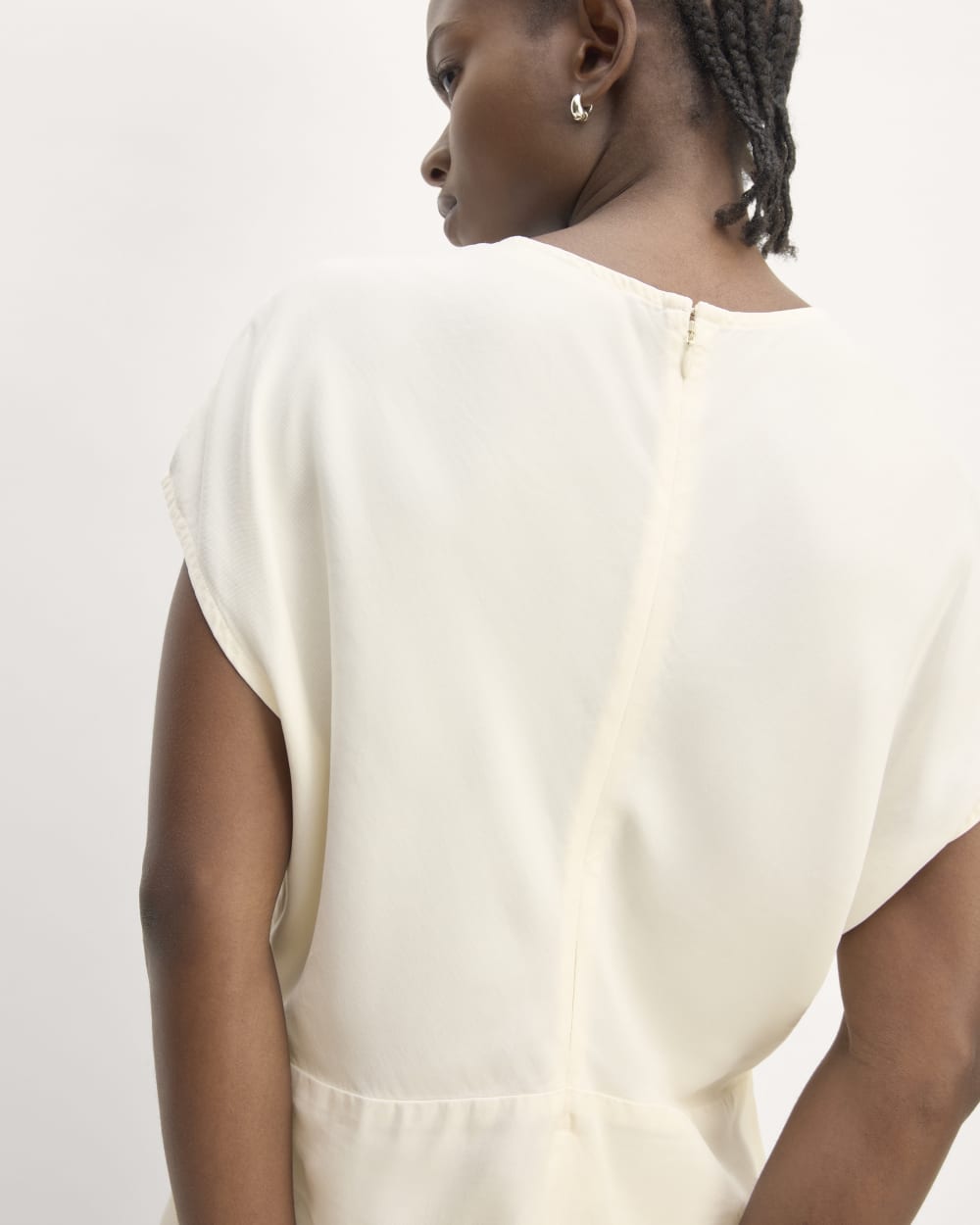 The Drape Top in Butterlite | Bone