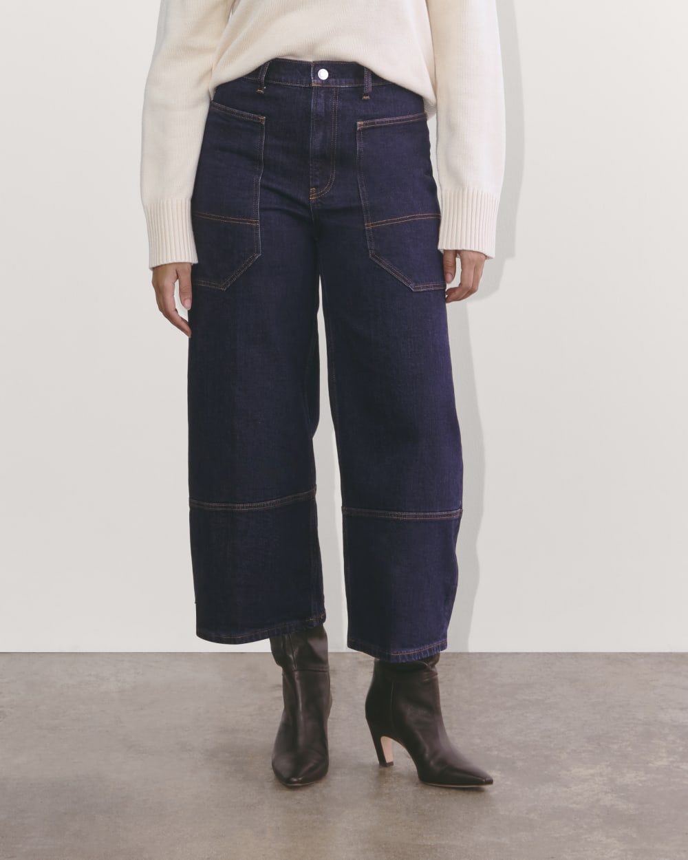 The Way-High® Gardener Cropped Jean | Deep Rinse