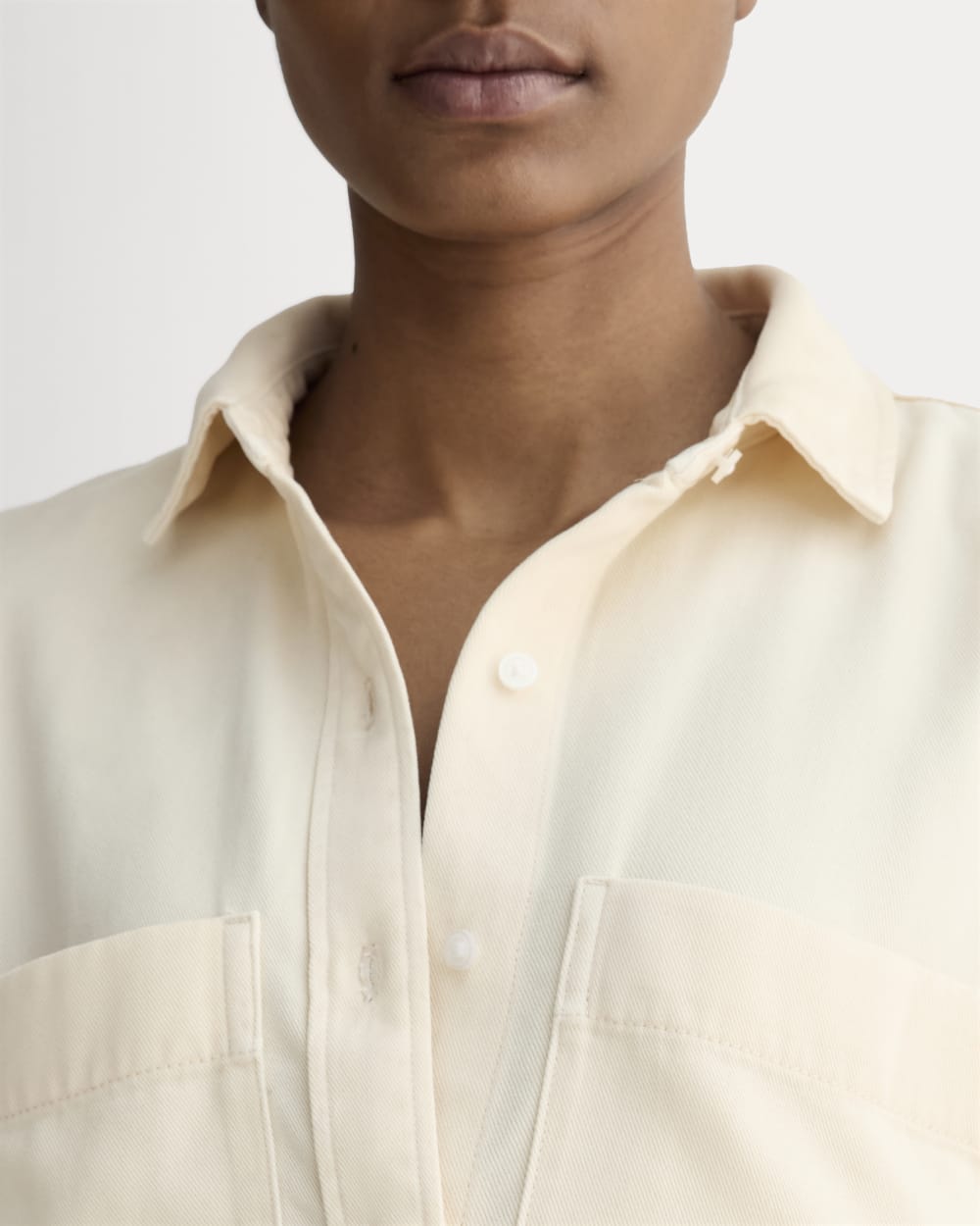 The Boxy Overshirt in Buttersoft | Parchment