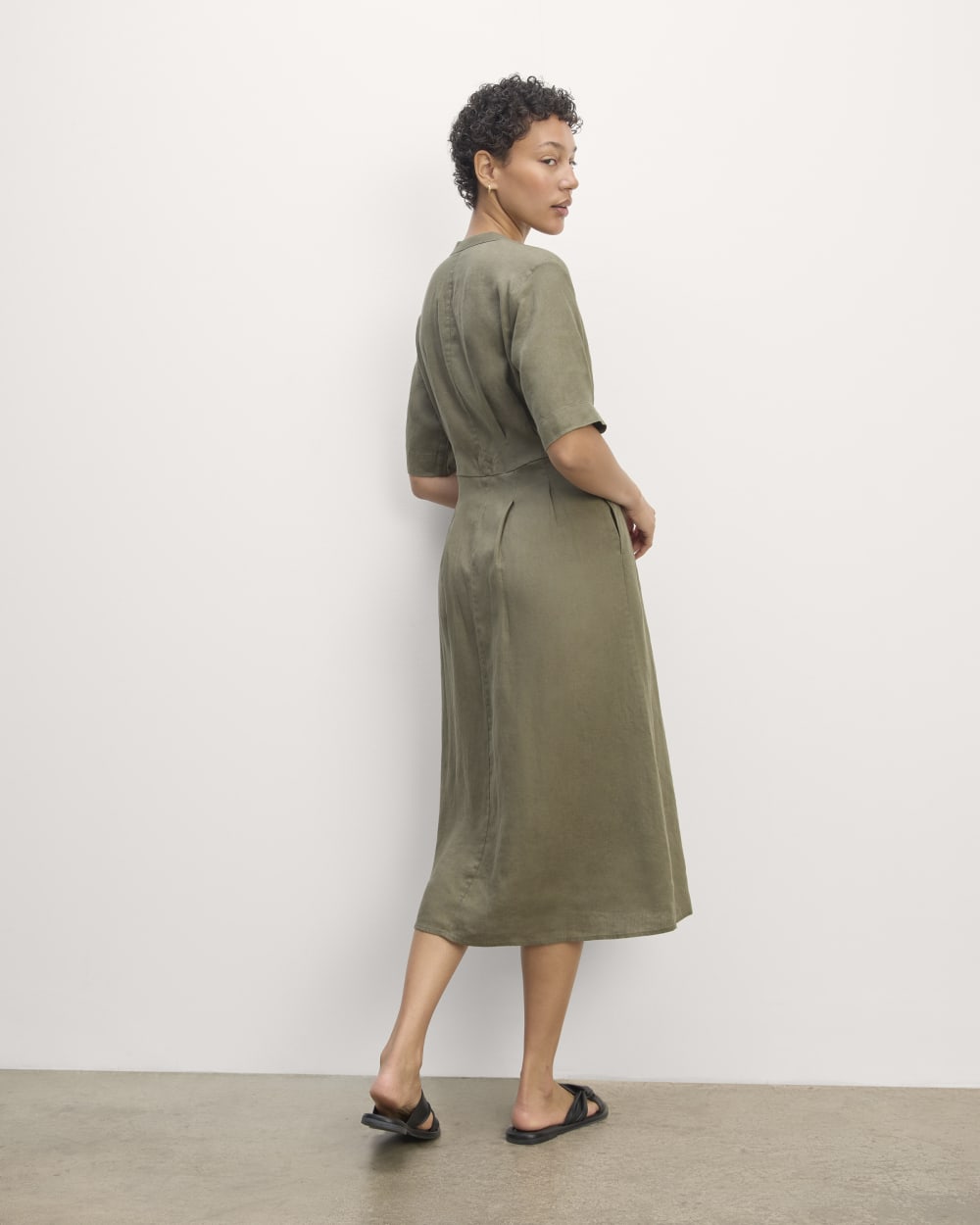 The Frolic Dress in Linen | Kalamata