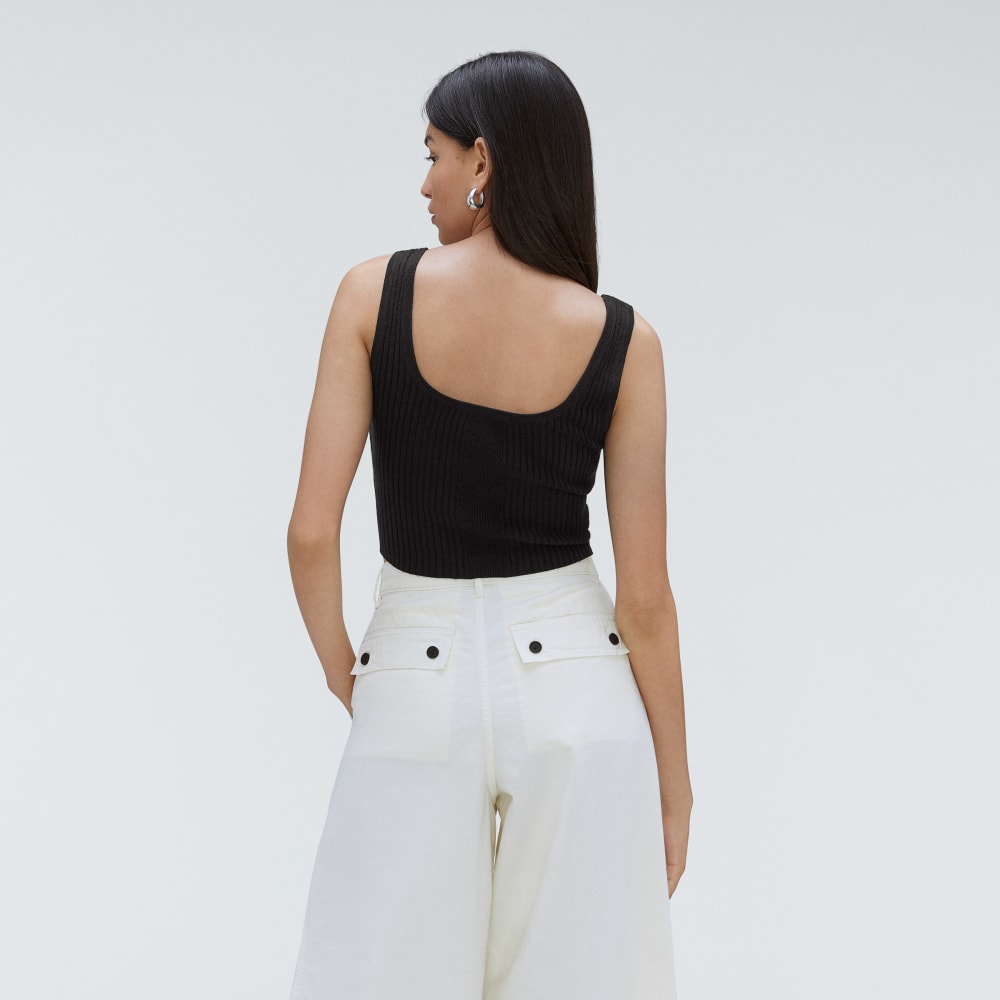 The Cotton-Merino Cami | Black