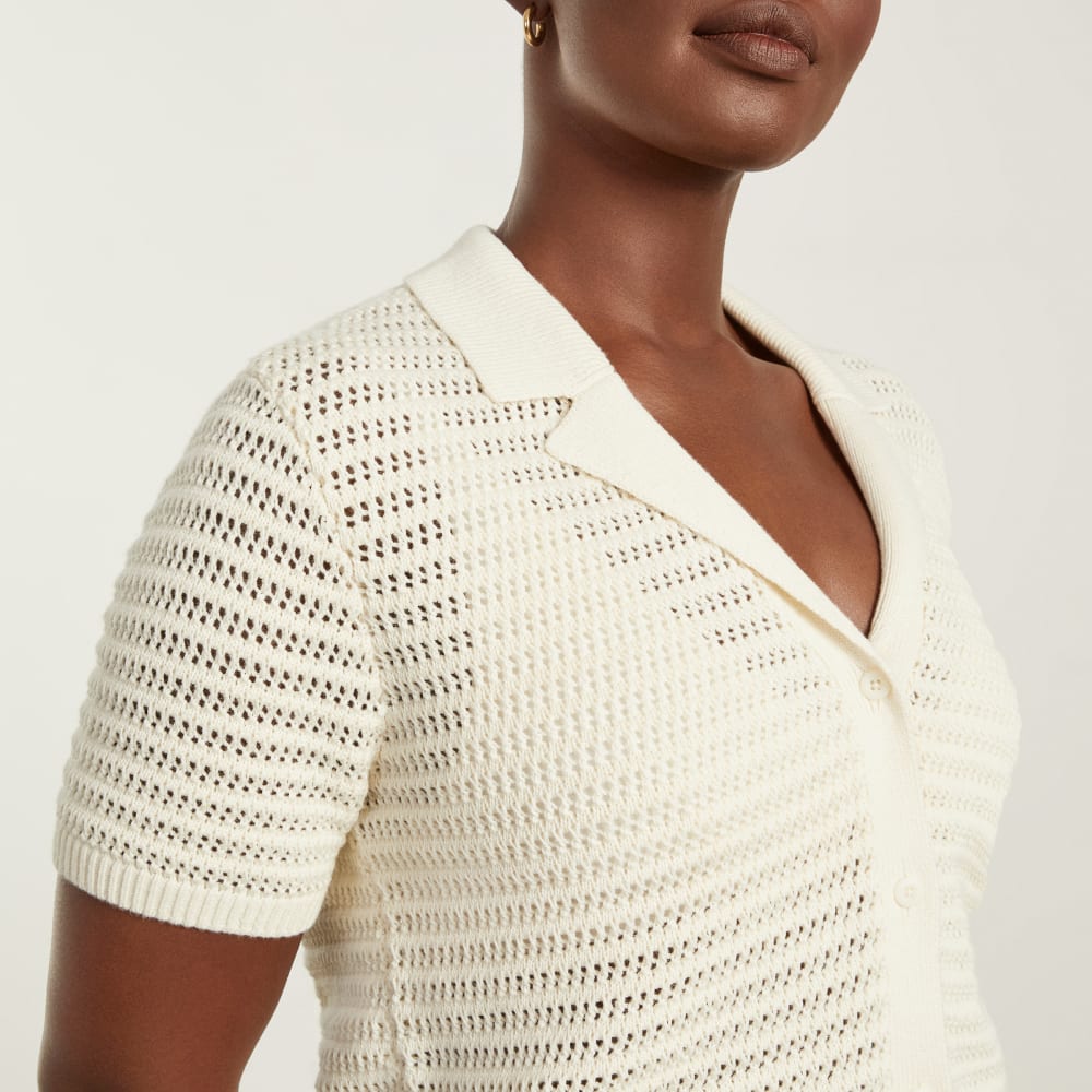 The Crochet Knit Polo | Canvas