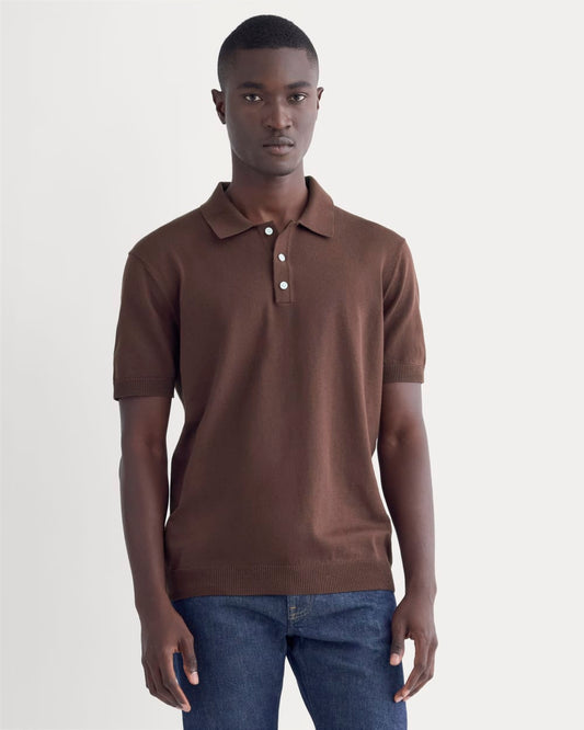 No-Sweat Polo | Dark Mahogany