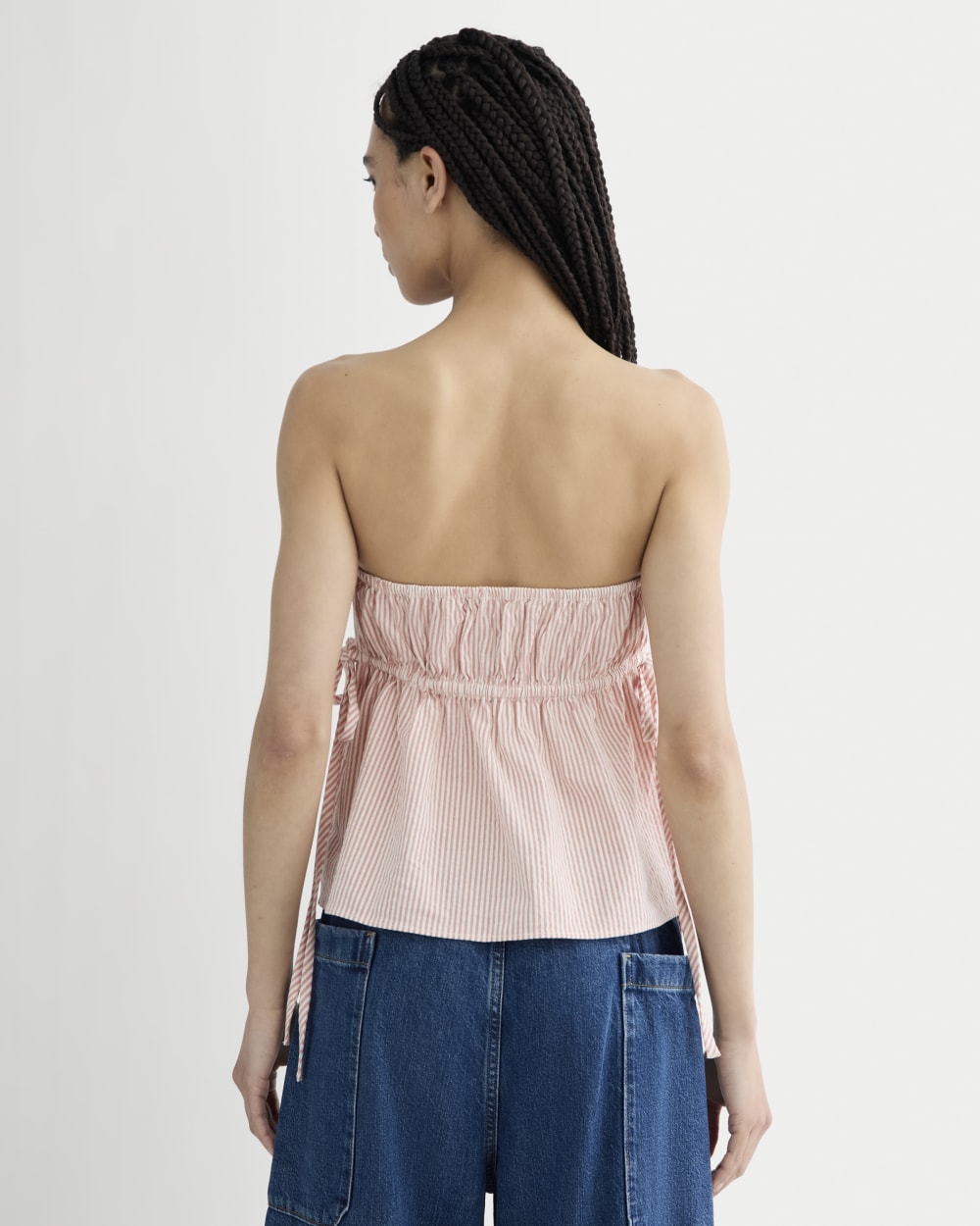 The Seersucker Tube Top | Soft Orange