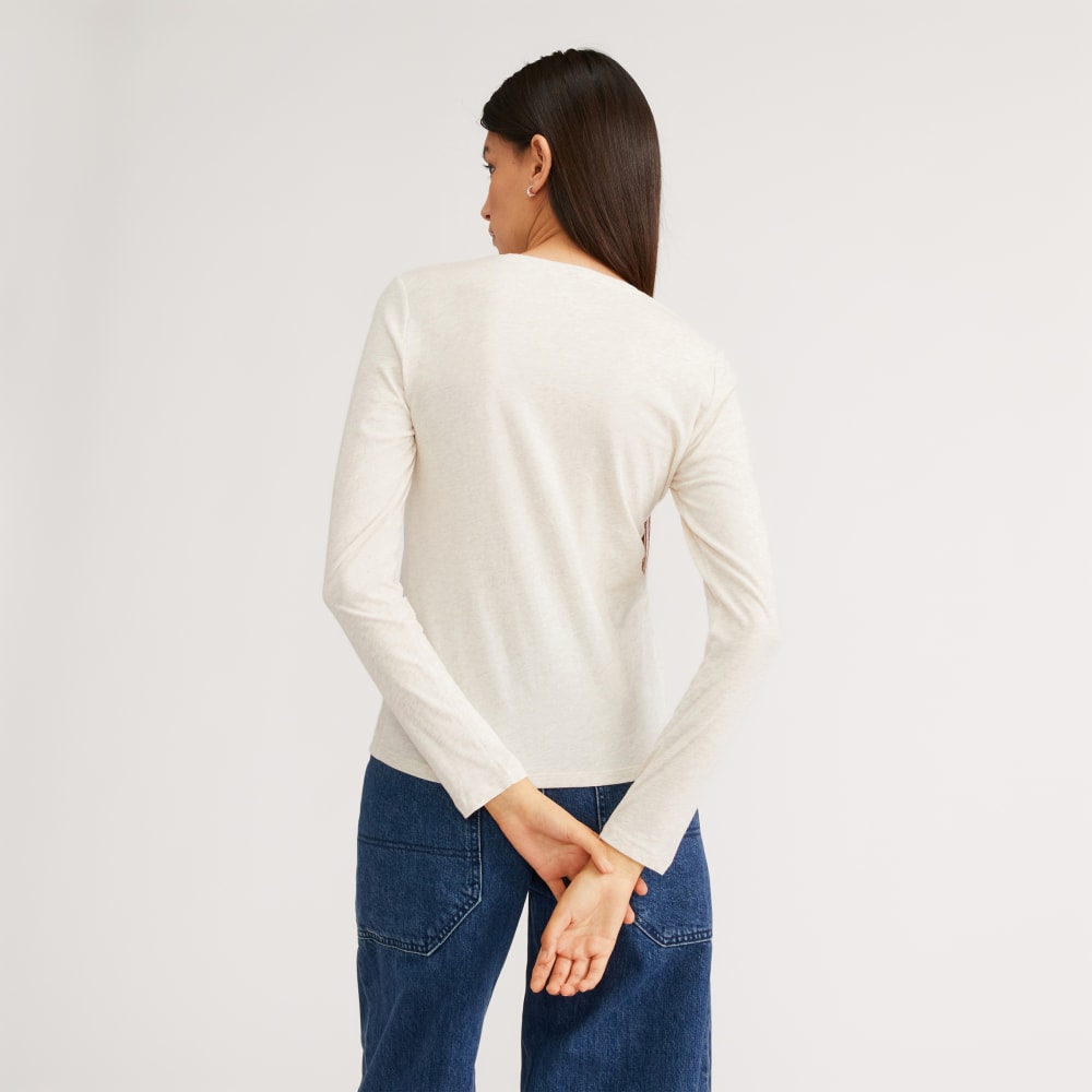 The Organic Cotton Long-Sleeve Crew | Oatmeal