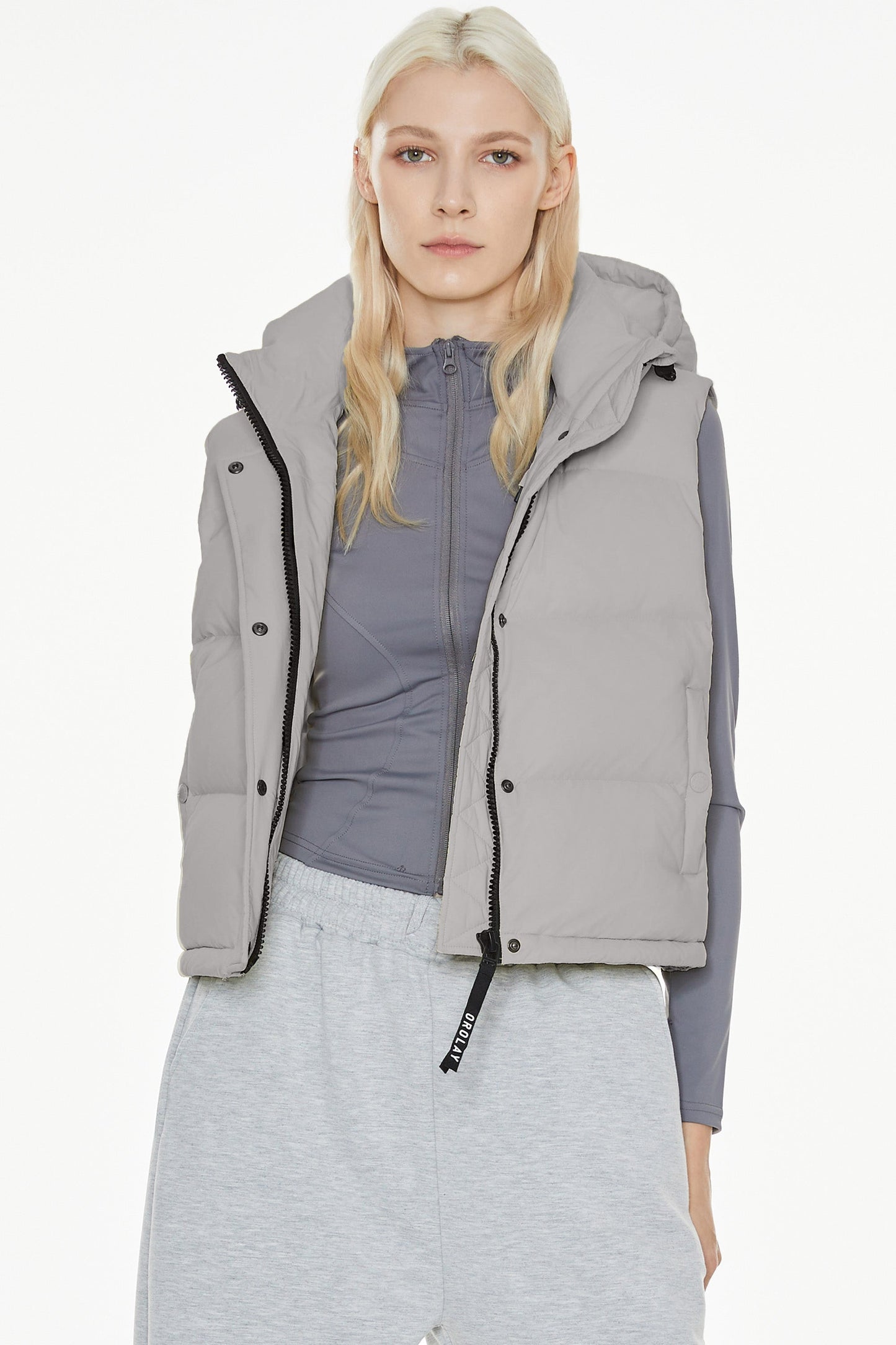 Aurora Hooded Down Puffer Vest