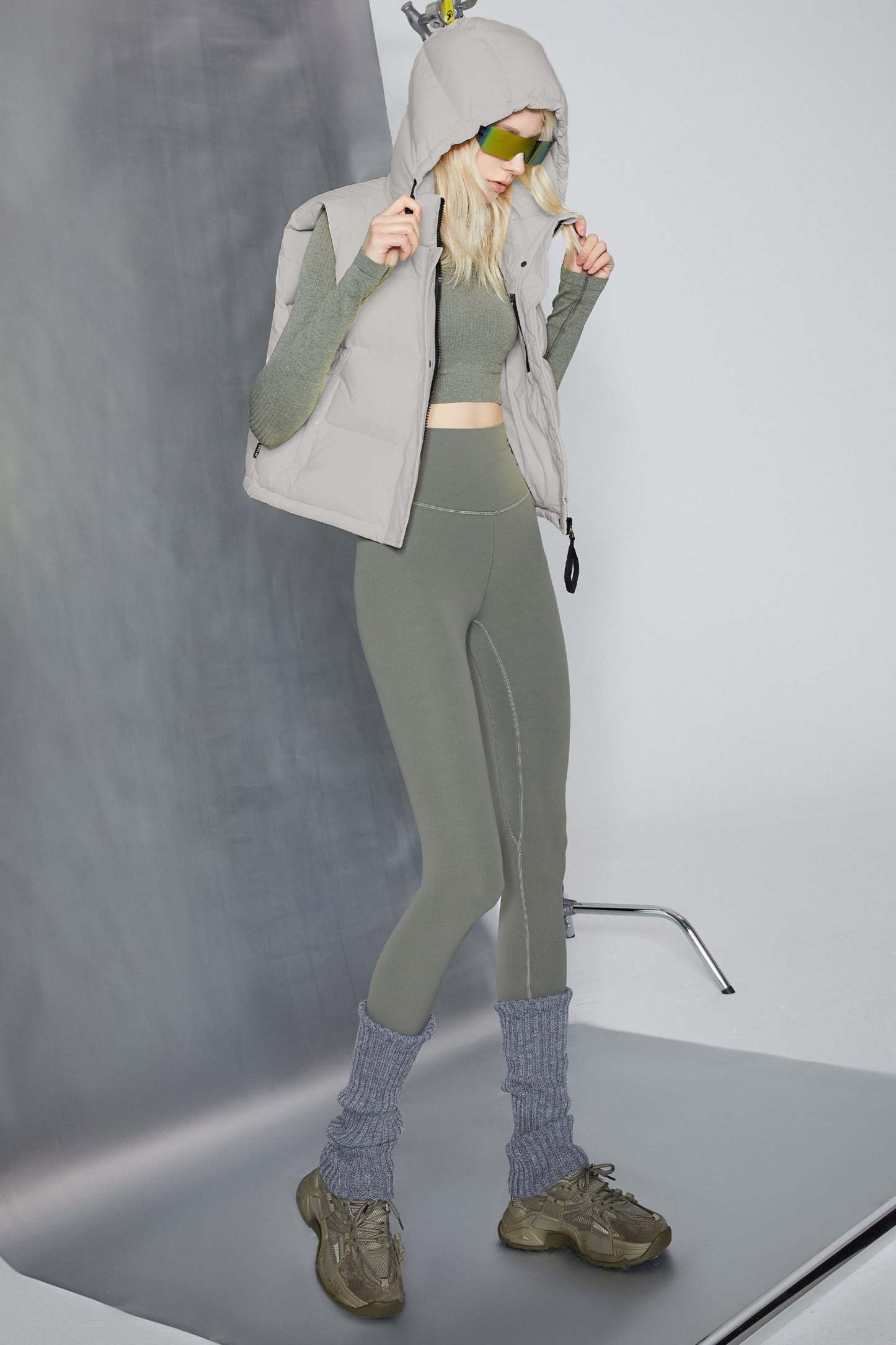 Aurora Hooded Down Puffer Vest