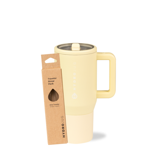 Butter Traveler 20oz + Replacement Straw Pack