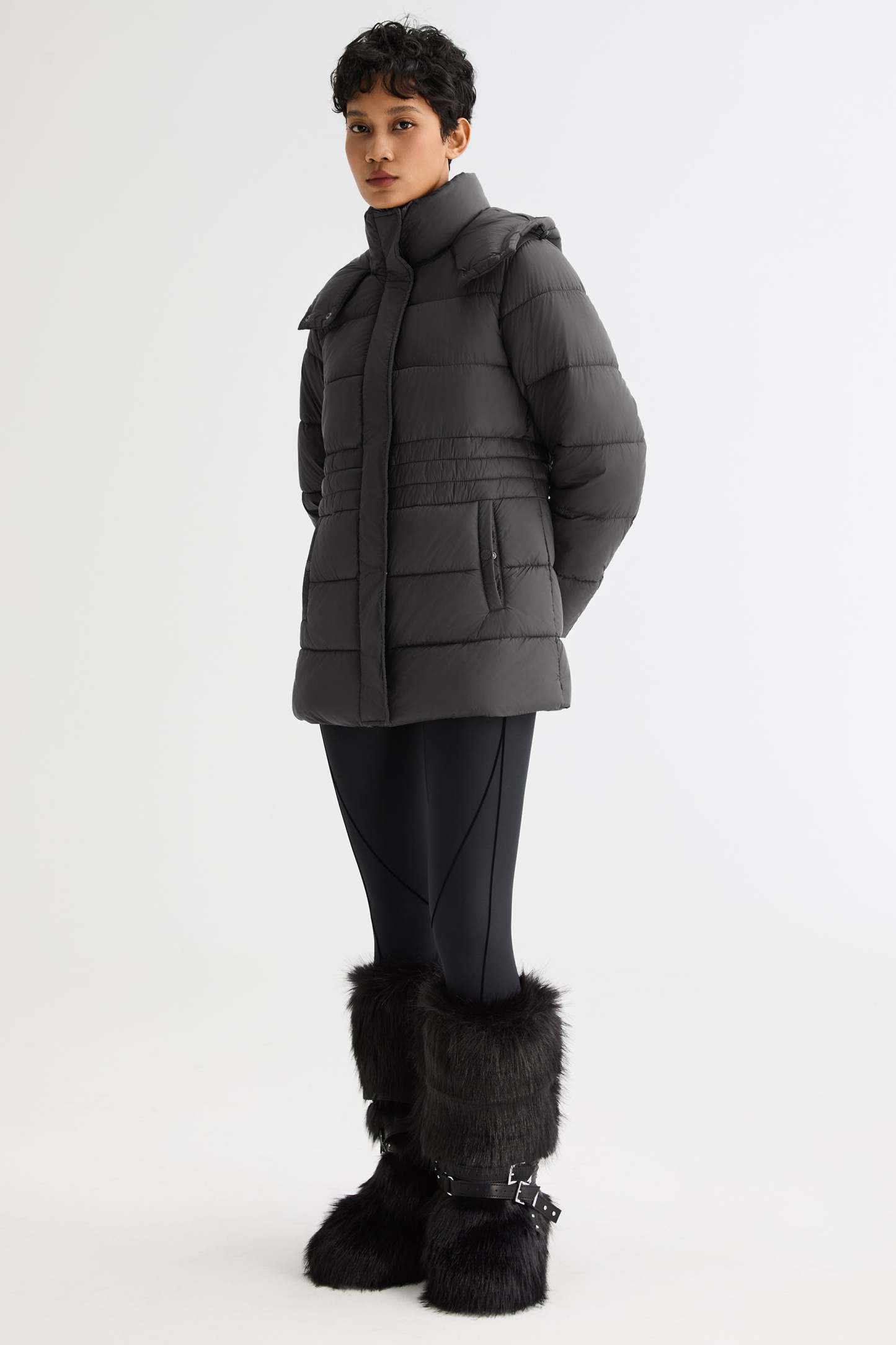 Hooded Quilted Everyday Lyrella Puffer Jacket