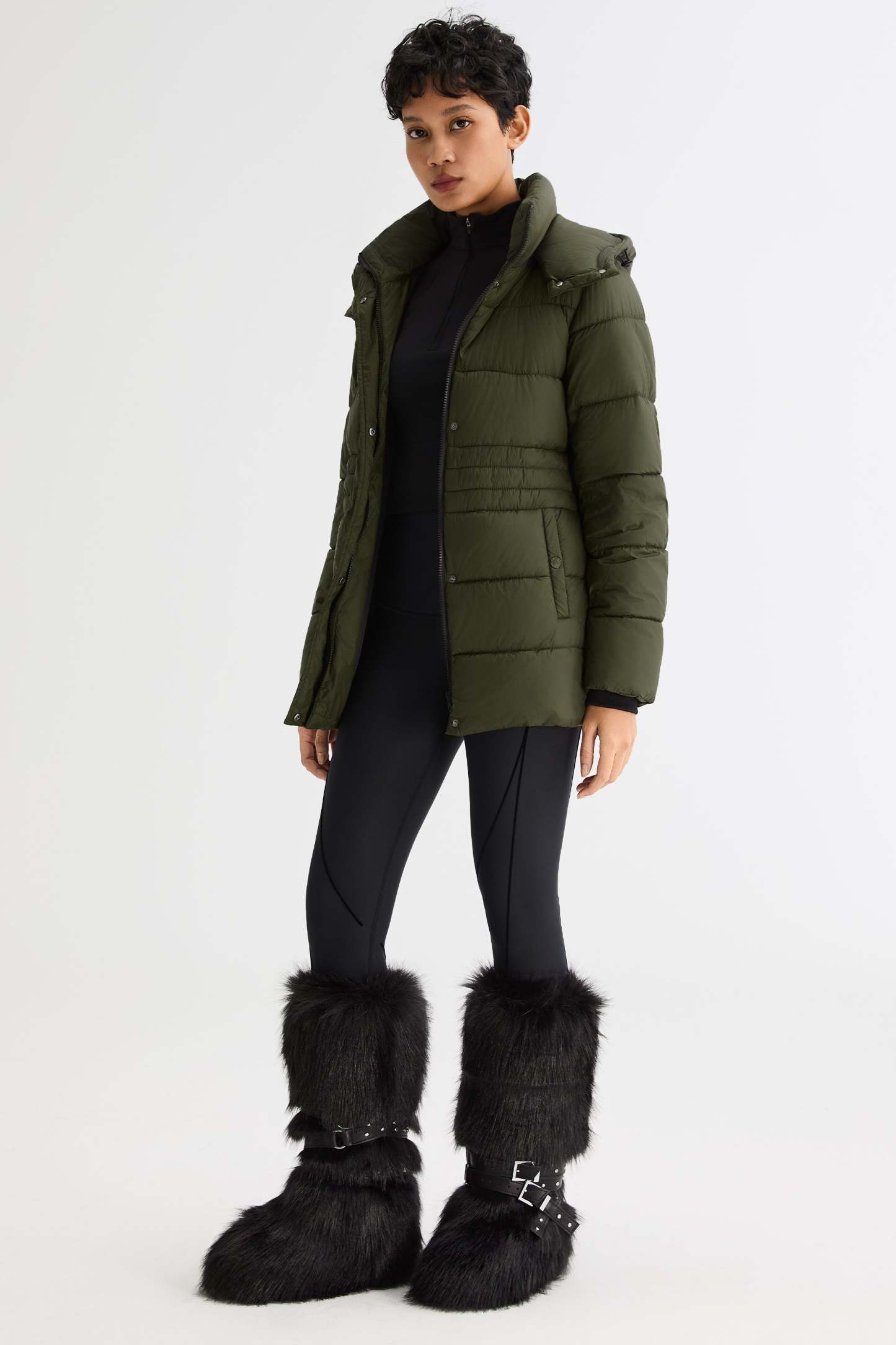 Hooded Quilted Everyday Lyrella Puffer Jacket
