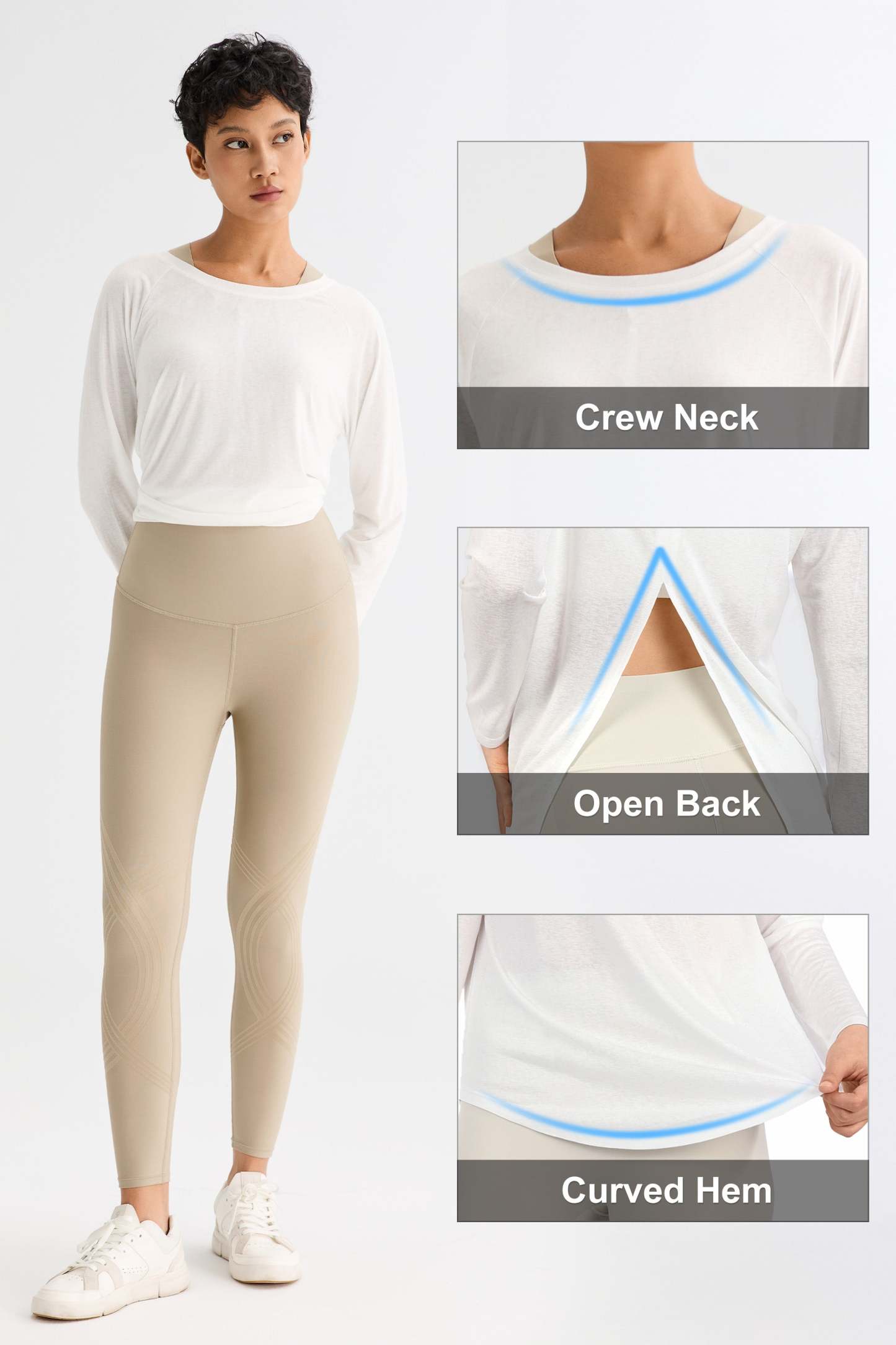 Workout Long Sleeve Tops Lightweight - UV Protection