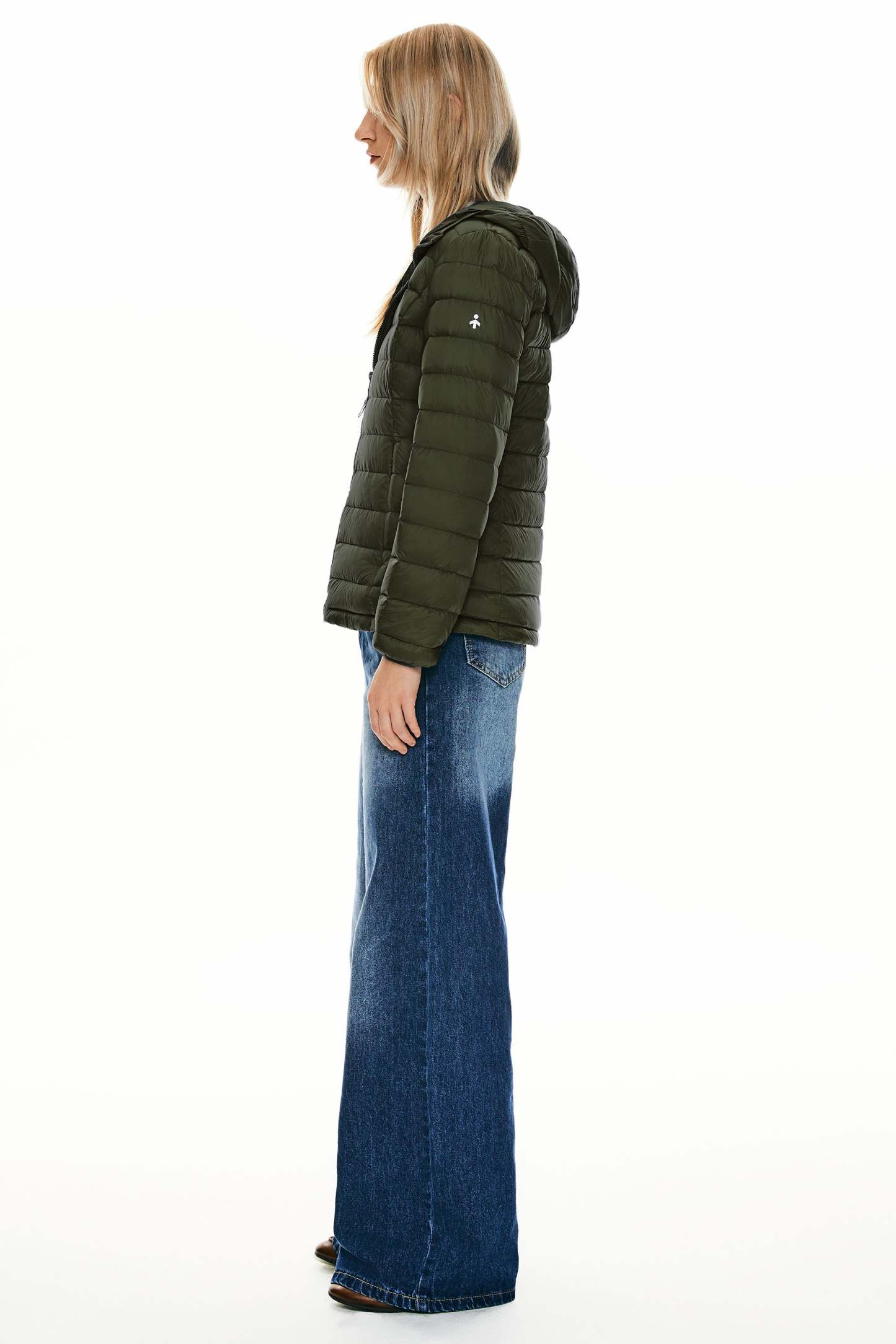 Lightweight Packable Down Jacket with Stand Collar with hood