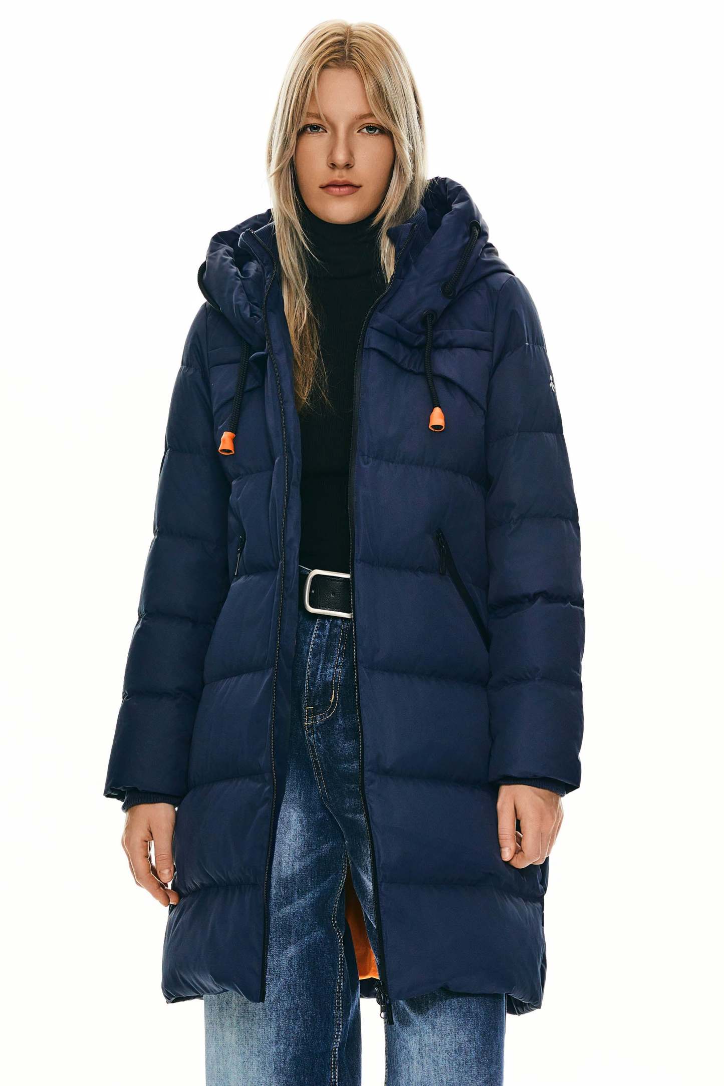 Long Thickened Hooded Down Jacket