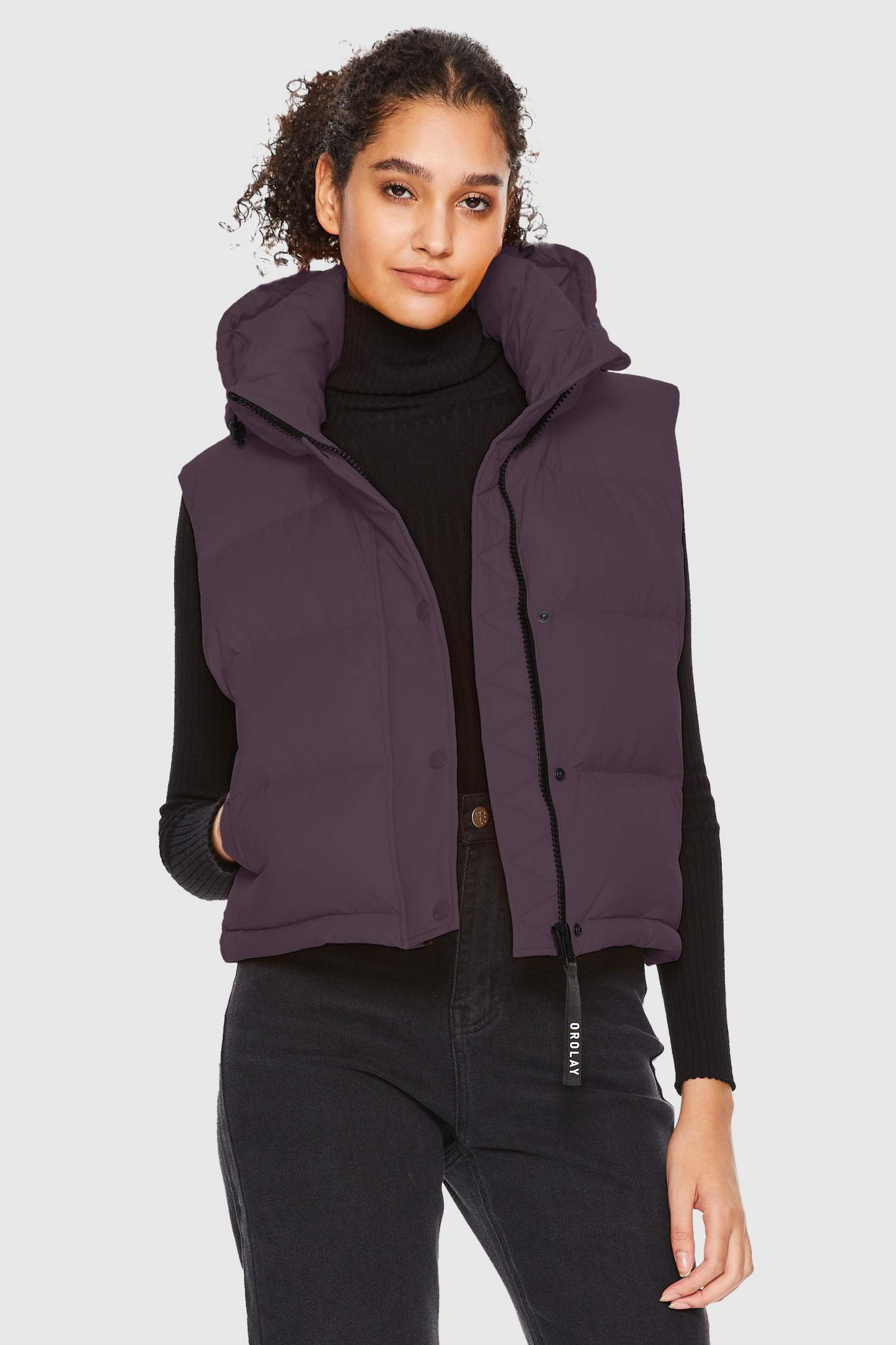 Aurora Hooded Down Puffer Vest