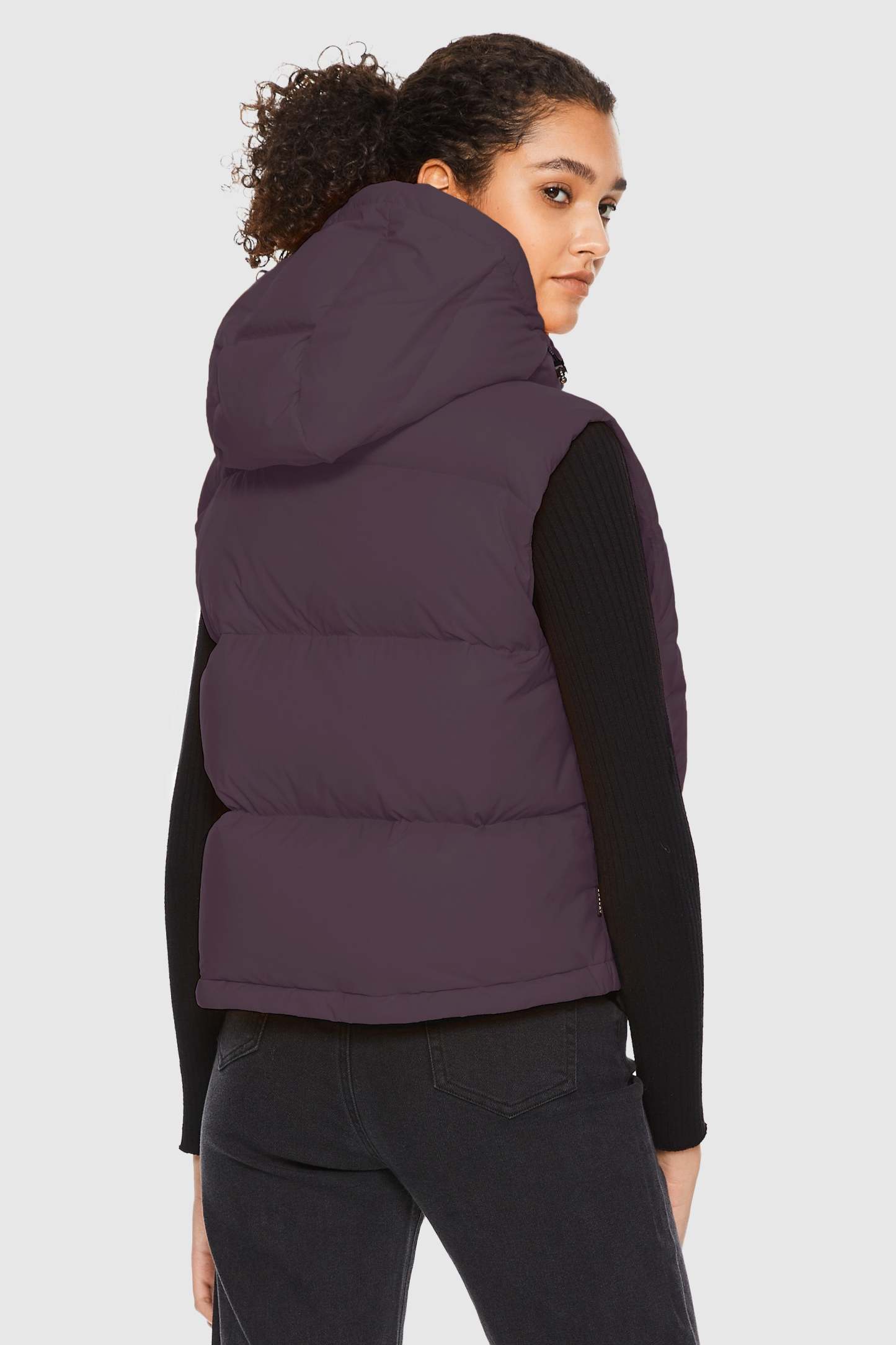 Aurora Hooded Down Puffer Vest