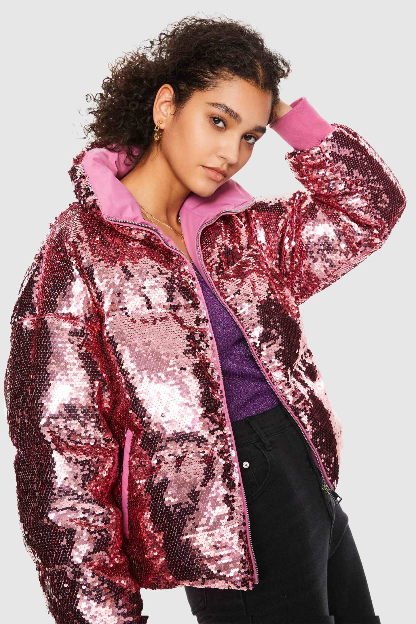 Puff-O® O-Lab Disco Sequin Down Jacket